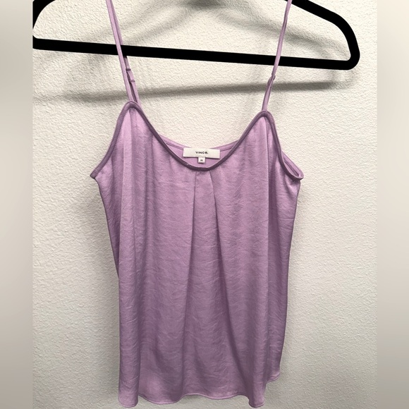 Vince Pleat Front Cami in Lilac, Size XS, New with Tags - Picture 3 of 6